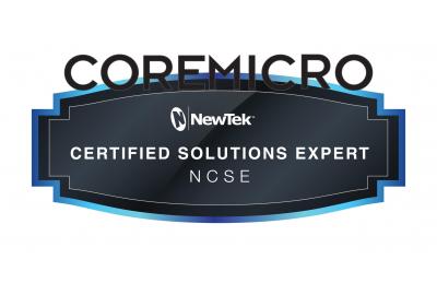 Coremicro is now Vizrt NewTek Certified Solutions Expert