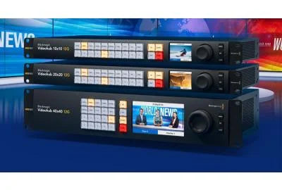 Blackmagic Design introduced three new Blackmagic Videohub 12G zero-latency video routers