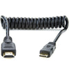 Atomos Full HDMI to Mini HDMI Coiled Cable (11.8 to 17.7") - Coremicro