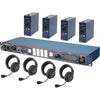 Datavideo ITC-100 Intercom Base Station with Four HP-1 Headsets and Four Belt Packs - Coremicro