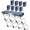 Datavideo ITC-100 8-Way Intercom System with 8 Headsets and 8 Beltpacks - Coremicro