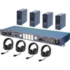 Datavideo ITC-100 Intercom Base Station with Four HP-2A Headsets and Four Belt Packs - Coremicro