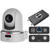 JVC KY-PZ100 PTZ Camera With NDI Converter Kit (White) - Coremicro