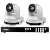 Lumens LC200 CaptureVision System With 2x VC-A61P IP PTZ Cameras (White) - Coremicro