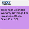 NextComputing 3rd Year Warranty Coverage for Studio One HD 4xSDI - Coremicro