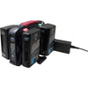 IDX System Technology VL-4X 4-Channel V-Mount Charger with Power Supply - Coremicro